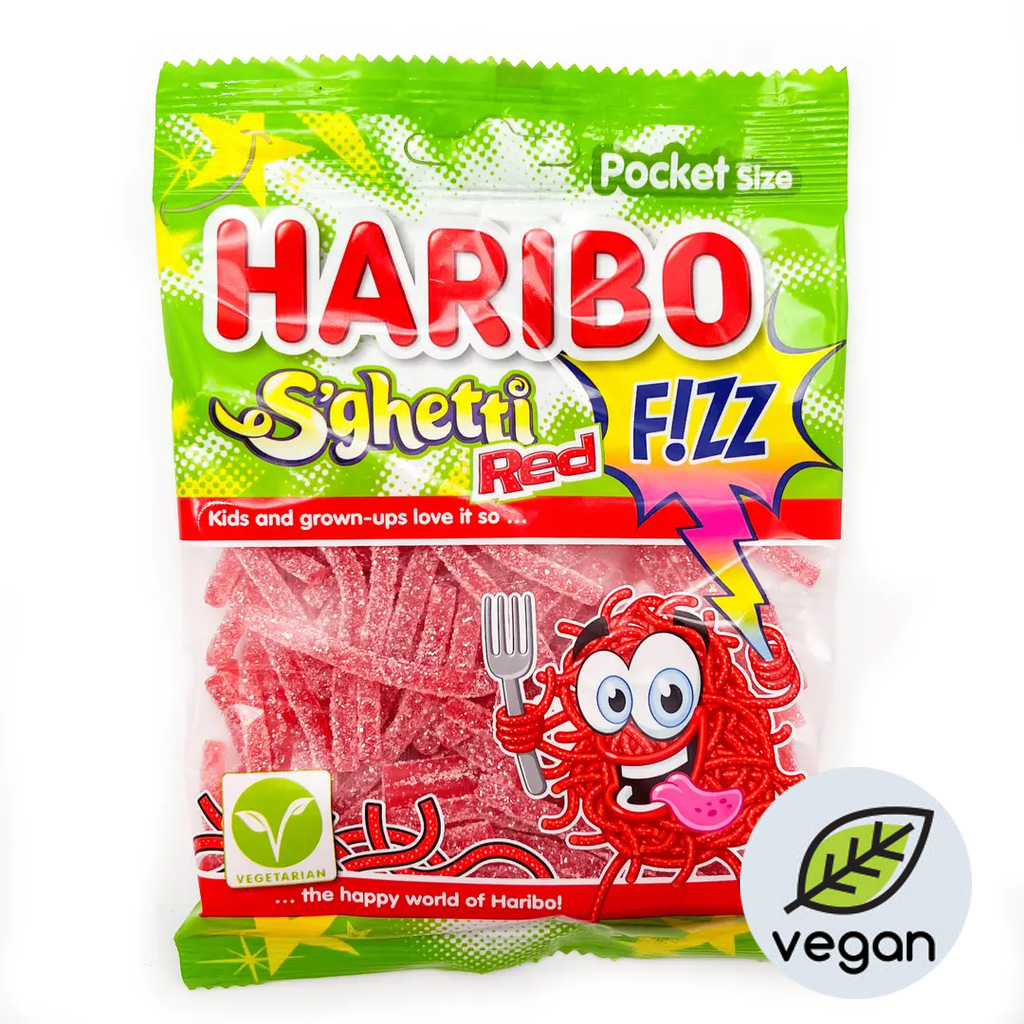 [SS001854] Haribo S'ghetti Red Fizz Vegan 70 g