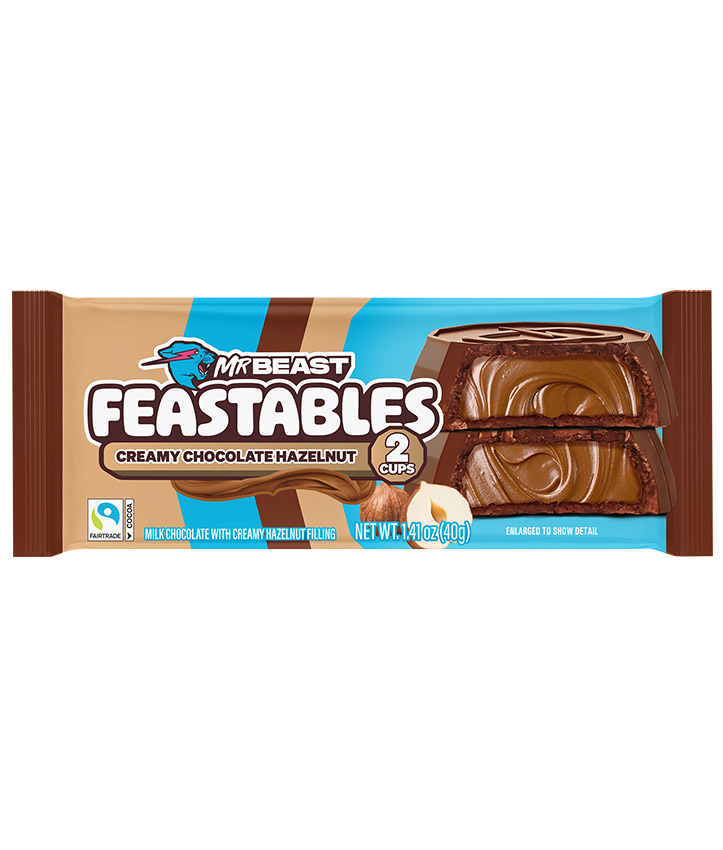 [SS001925] Mr Beast Feastables Creamy Chocolate Hazelnut Cups 40 g