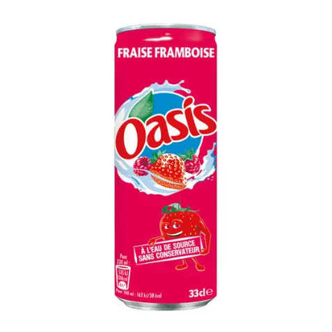 Oasis Strawberry & Raspberry 330 ml